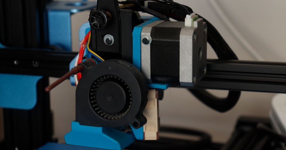 Detailed view of a 3D printer component showcasing its technology and design.